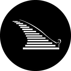 G561 Curved Staircase - Rosco GAM Standard Steel Gobo