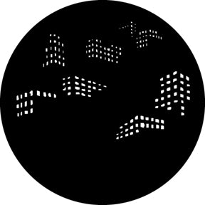 G626 More City Windows - Rosco GAM Standard Steel Gobo