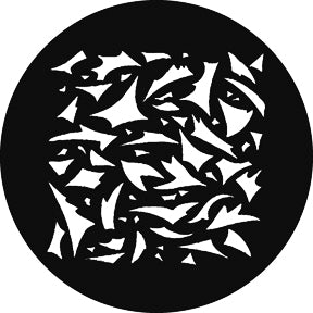 G680 Pointed Breakup SQ - Rosco GAM Standard Steel Gobo