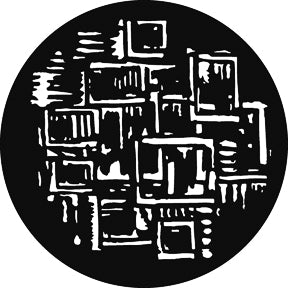 G709 Glass Brickup - Rosco GAM Standard Steel Gobo