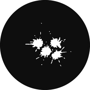 G722 Untitled, 1995 - Rosco GAM Standard Steel Gobo