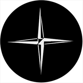 74012 Motion Gobo - Symmetric12 Rosco Stainless Steel Gobo