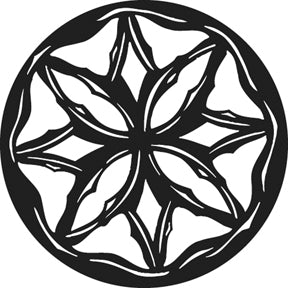 G751 Carved Rosette - Rosco GAM Standard Steel Gobo