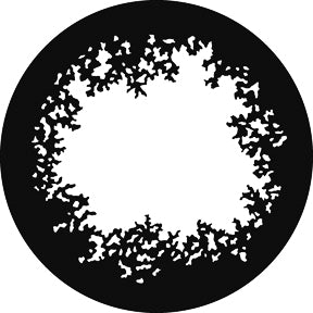 G763 Vignette 1 - Rosco Standard Steel Gobo GAM