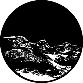 76505 Mountain 3 Rosco Stainless Steel Gobo