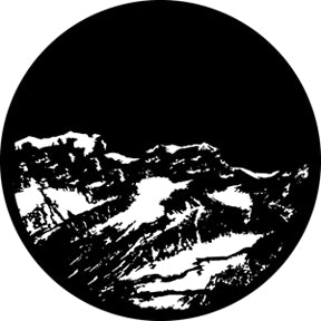 76506 Mountain 4 Rosco Stainless Steel Gobo