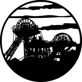 76507 Mining Scene Rosco Stainless Steel Gobo
