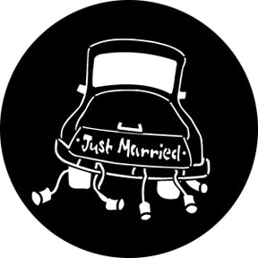76545 Just Married 2 Rosco Stainless Steel Gobo