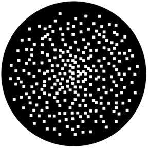 76559 Random Pixels Rosco Stainless Steel Gobo