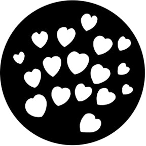 77093 Hearts Rosco Stainless Steel Gobo