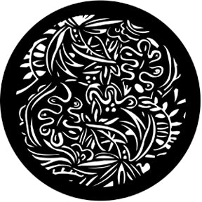 77212 Tropical Flora Rosco Stainless Steel Gobo