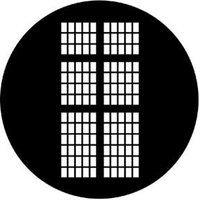 77238 Statesman Window - Rosco Standard Steel Gobo