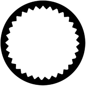 77255 Vignette Aperture 1 Rosco Stainless Steel Gobo
