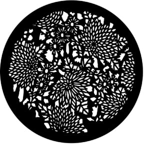 77533 Floral 4 Rosco Stainless Steel Gobo