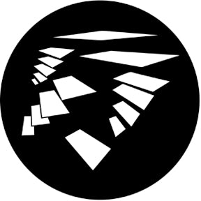77565 Flying Shapes 1 Rosco Stainless Steel Gobo