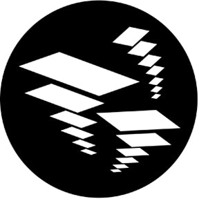 77566 Flying Shapes 2 Rosco Stainless Steel Gobo