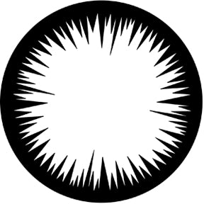 77614 Jagged Vignette Rosco Stainless Steel Gobo