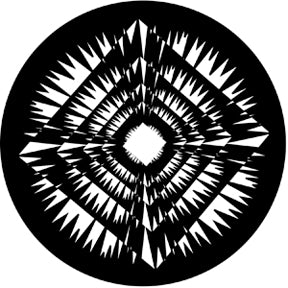 77615 Jagged Squares Rosco Stainless Steel Gobo