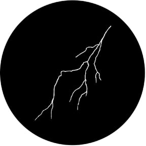 77628 Lightning 3 Rosco Stainless Steel Gobo