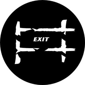 77686 Exit 2 Rosco Stainless Steel Gobo