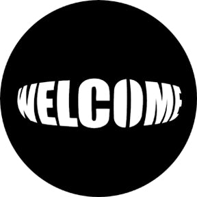 77690 Welcome Rosco Stainless Steel Gobo