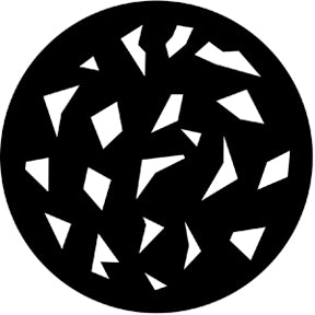 77810 Sharp Breakup (large) - Rosco Standard Steel Gobo