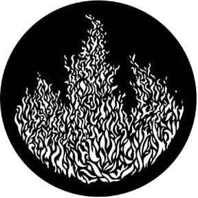 77859 Flames 3 Rosco Stainless Steel Gobo