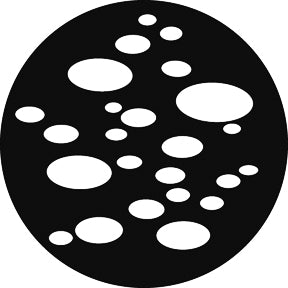 G779 Pools of Light - Rosco GAM Standard Steel Gobo