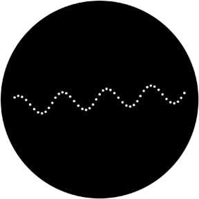 77918 Laser Wave Rosco Stainless Steel Gobo