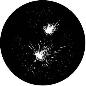 78012 Fireworks 5b Rosco Stainless Steel Gobo