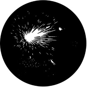 78013 Fireworks 5c Rosco Stainless Steel Gobo