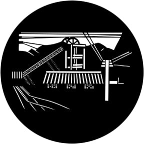 78026 Mining Rosco Stainless Steel Gobo