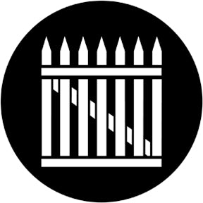 78034 Picket Gate Rosco Stainless Steel Gobo