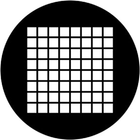 78041 Small Squares - Rosco Standard Steel Gobo