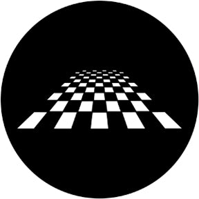 78053 Perspective Chessboard - Rosco Standard Steel Gobo