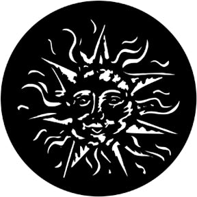 78162 Smiling Sun Rosco Stainless Steel Gobo