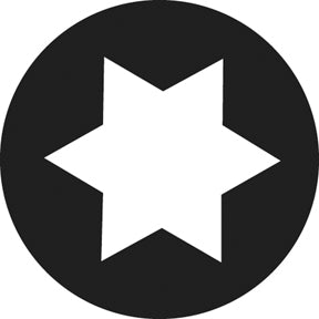 G782 Giant Six Point Star - Rosco GAM Standard Steel Gobo