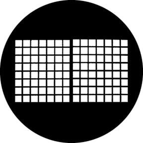 78489 Warehouse Window - Rosco Standard Steel Gobo