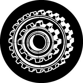 78647 Cog Dimensions - Rosco Standard Steel Gobo