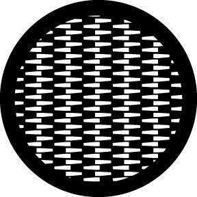 78748 Zippered Breakup - Rosco Standard Steel Gobo