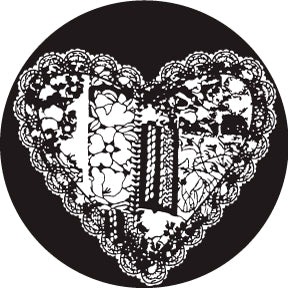 78767 Lace Heart - Rosco Standard Steel Gobo