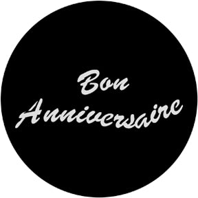 78813 Bon Anniversaire - Rosco Standard Steel Gobo
