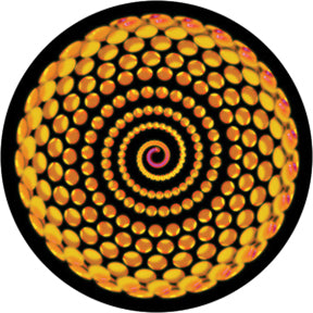 86644 Spiral Bling - Rosco Colour Glass Gobo