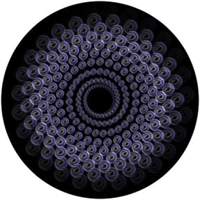 86652 Peacock Sprocket - Rosco Colour Glass Gobo