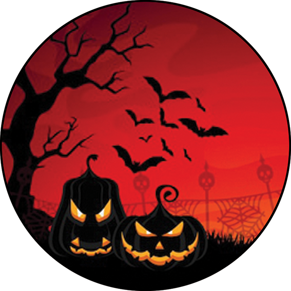 86803 Pumpkin Graveyard - Rosco Colour Glass Gobo