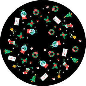 86818 Festive Christmas Rotating - Rosco Colour Glass Gobo