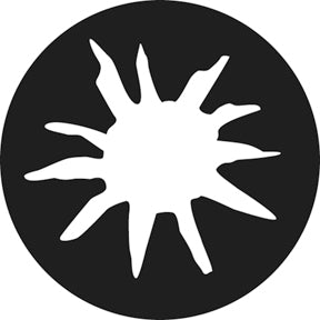 G891 Painted Sun - Rosco GAM Standard Steel Gobo