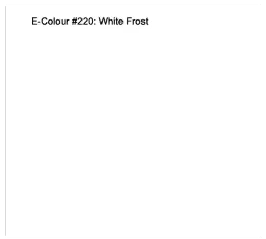 E220 Rosco E Colour - White Frost