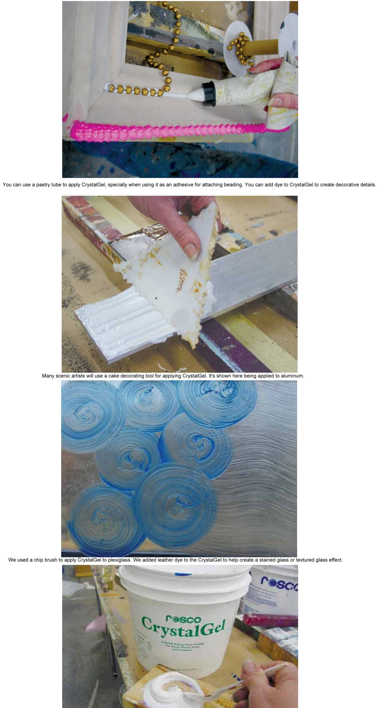 7400 Rosco CrystalGel – Clear, Flexible Scenic Coating & Texture Medium