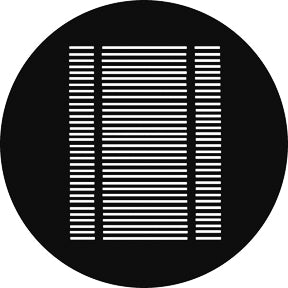G205 Venetian Blinds - Rosco Standard Steel Gobo